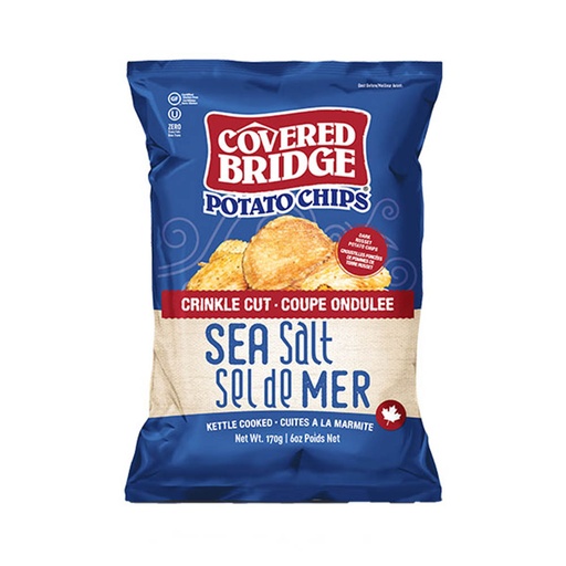[234196] COVERED BRIDGE CRINKLE CUT SEA SALT