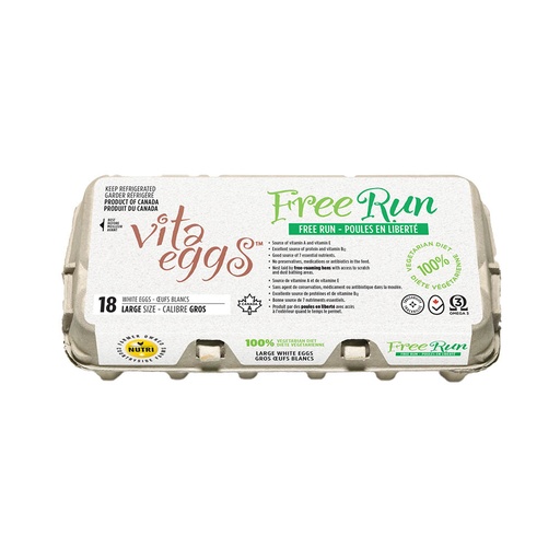 [236815] VITa  LARGE FREE RUN eggs 18 pack