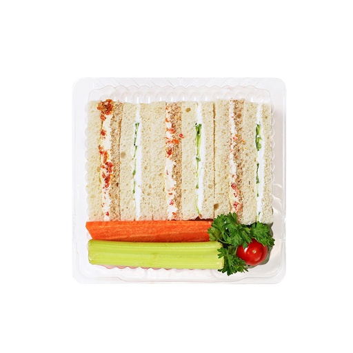 [238855] Lesley's Party Cucumber & Sundried Tomato  Sandwiches 8pc