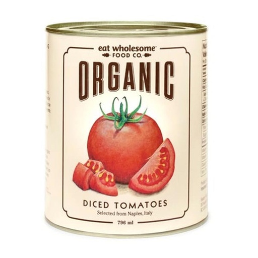[259122] EAT WHOLESOME ORGANIC DICED TOMATOES 796ML