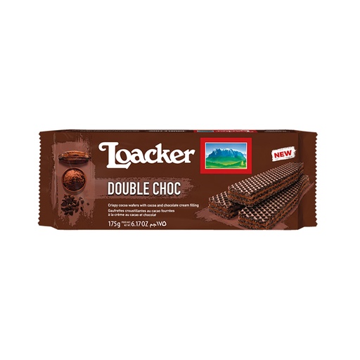 [263348] Loacker Double Chocolate Wafers 175G