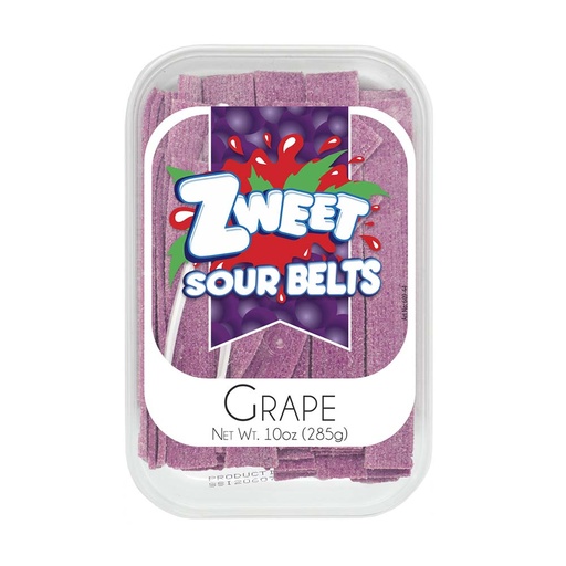 [268978] Zweet Sour Belts Grape 285g
