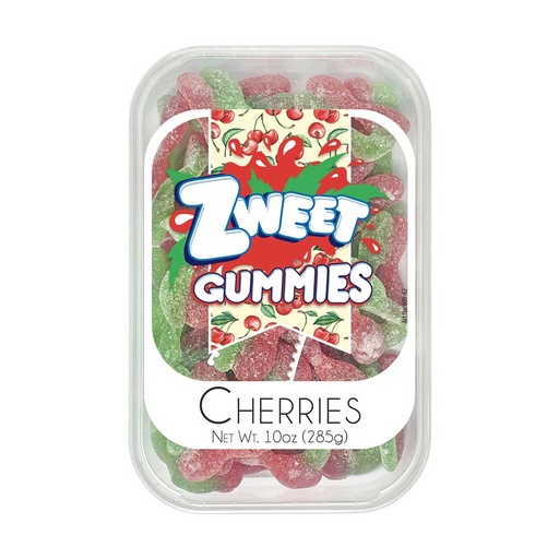 [268987] Zweet Sour Gummy Cherries 285g