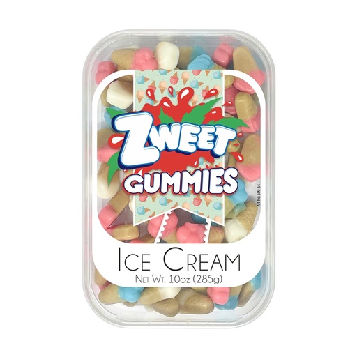 [268988] Zweet Gummy Ice Cream Cones 285g