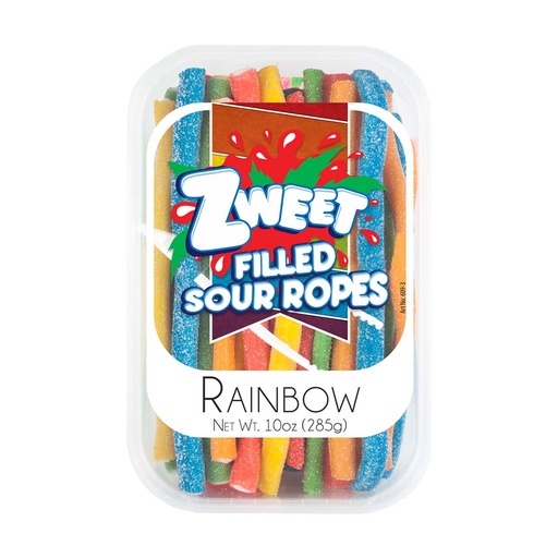 [268996] Zweet Sour Ropes Rainbow 285g