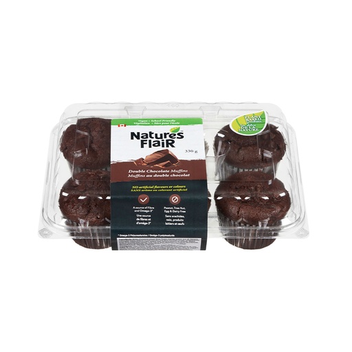 [271176] NATURE'S FLAIR DOUBLE CHOCOLATE MUFFINS