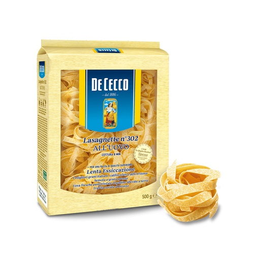 [293058] De Cecco Papperdelle Nest All'Uovo 500G