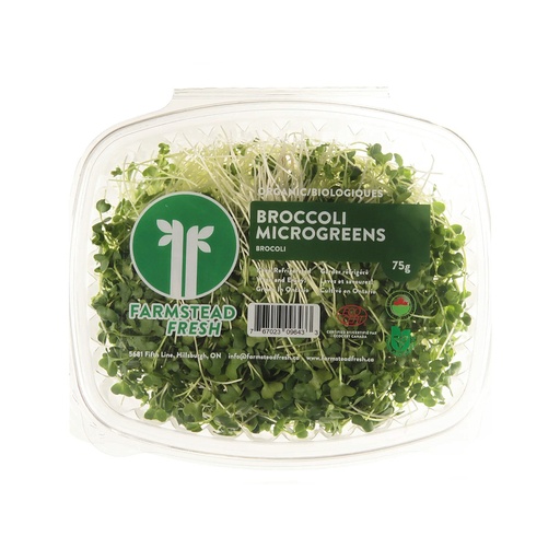 [316698] FARMSTEAD FRESH CERTIFIED ORGANIC BROCCOLI MICROGREENS