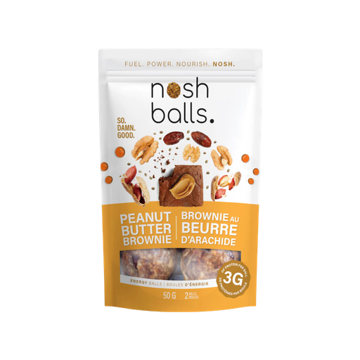 [325864] NOSH BALLS PEANUT BUTTER BROWNIE 50G