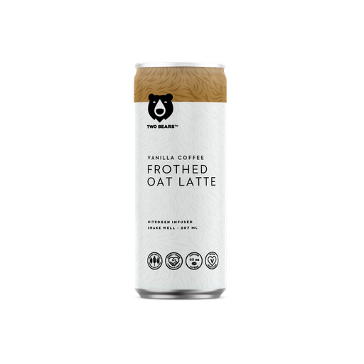 [335443] Two Bears Frothed Vanilla Oat Latte 207Ml