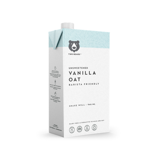 [335445] Two Bears Unsweetened Vanilla Oat Milk 946Ml