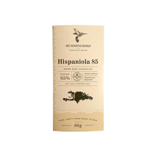 [378030] HUMMINGBIRD CHOCOLATE HISPANIOLA 85% 60G