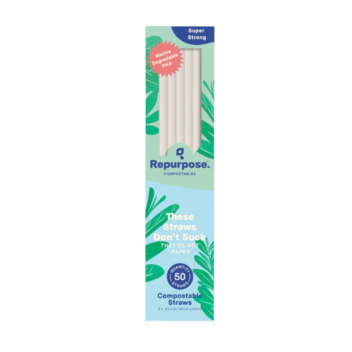 [384011] REPURPOSE STRAWS 50PC COMPOSTBLE