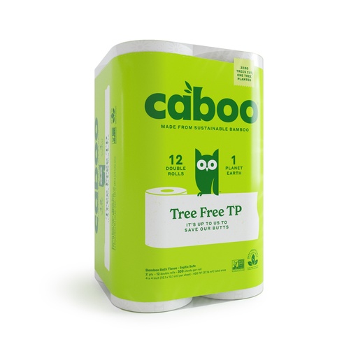 [387798] CABOO TREE FREE 2PLY TOILET TISSUE 12CT