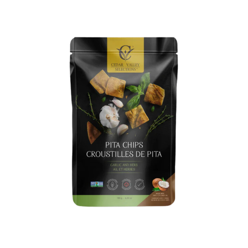 [388099] Cedar Valley Garlic And Herb Pita Chips 180G