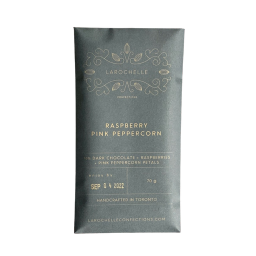 [390701] LAROCHELLE RASPBERRY PINK PEPPERCORN CHOCOLATE BAR
