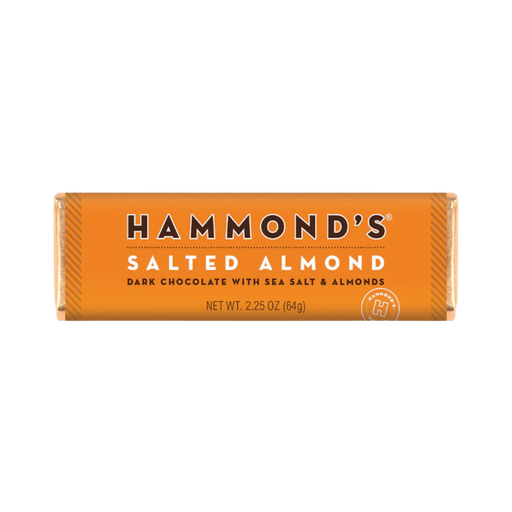 [402482] Hammond's Natural Salted Almond Dark Chocolate Bar 2.25oz