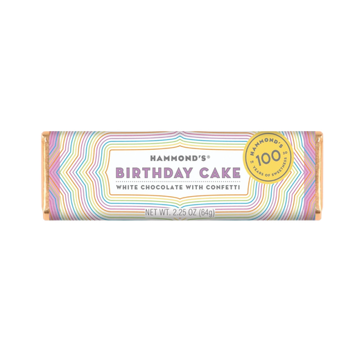 [402483] Hammond's Birthday Cake White Chocolate Bar 2.25oz