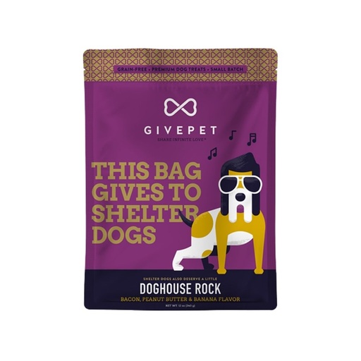 [415831] GIVEPETTREAT DOG DOGHOUSE ROCK