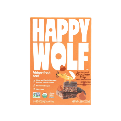 [417895] Happy Wolf - Chocolate Chip Box 5 Bars