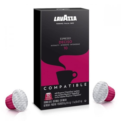 [420212] Lavazza Nespresso Compatible Cups Espresso Deciso 10Pk