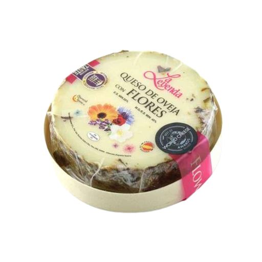 [420522] La Leyenda Sheeps Milk Cheese With Edible Flowers 190G 