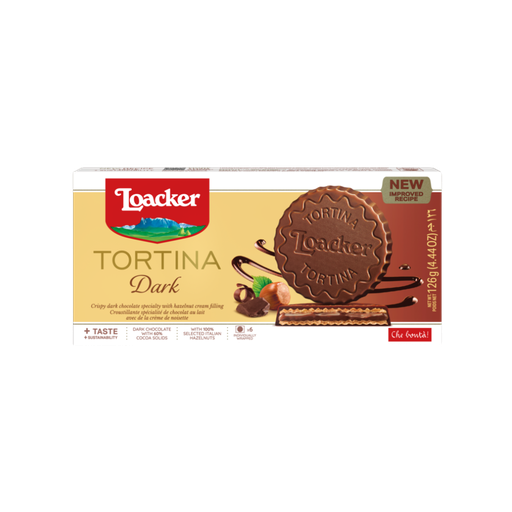 [420725] Loacker Tortina Dark Chocolate 63G