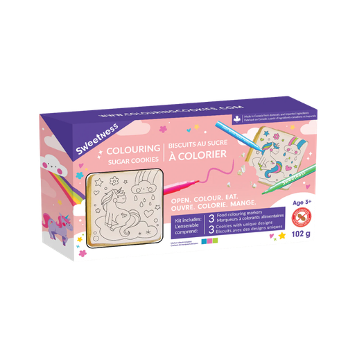 [427061] Sweetness Colouring Cookies Unicorns 3pk