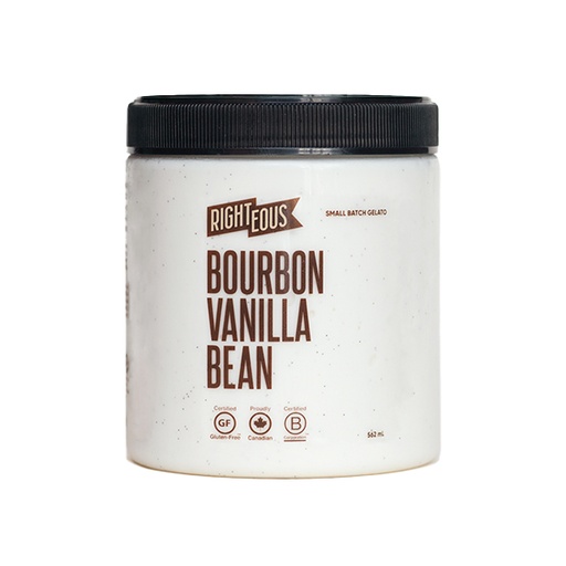 [454063] Righteous Madagascar Vanilla Bean Gelato 562Ml