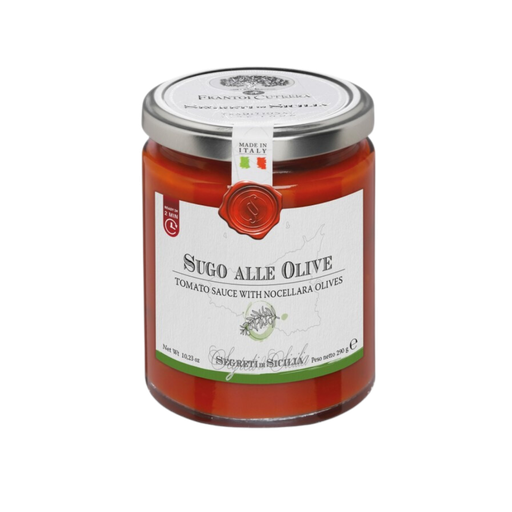 [462824] Cutrera Tomato Sauce Sicilian Olives 266Ml