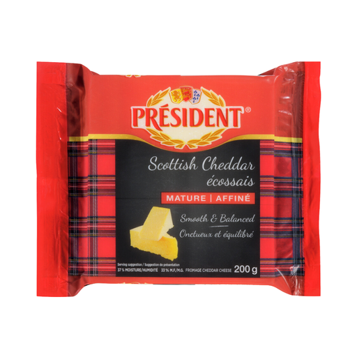 [465123] PRESEDIENT   SCOTTISH MATURE CHEDDAR 200G