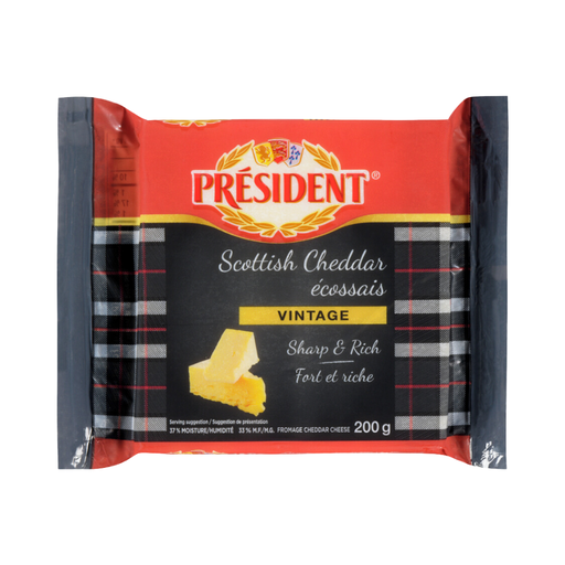 [465124] PRESEDIENT   SCOTTISH VINTAGE CHEDDAR 200G