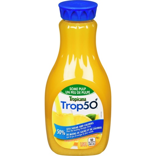 [469372] Tropicana Orange Juice 50% Less Sugar 1.36L