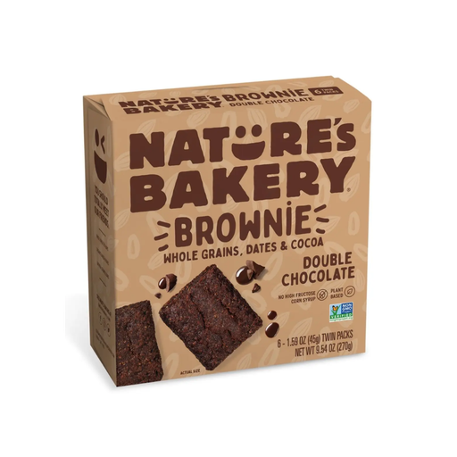 [470373] NATURE'S BAKERY DOUBLE CHOCOLATE BROWNIE 340G
