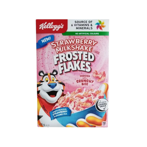 [472110] KELLOGG'S FROSTED FLAKES STRAWBERRY CEREAL 435G