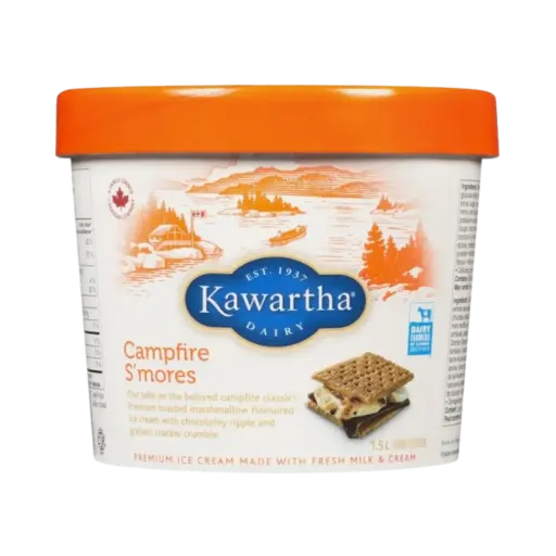 [472436] Kawartha Dairy Campfire S'Mores Ice Cream 1.5Lt