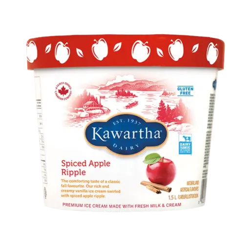[472437] Kawartha Dairy Spice Apple Ripple Ice Cream 1.5Lt