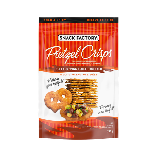 [472537] Snack Factory Buffalo Wings Pretzel Crisps 200G