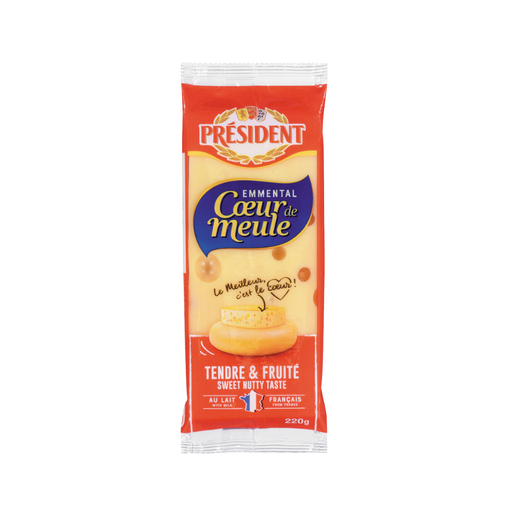 [473934] PRESIDENT  EMMENTAL COEUR DE MEULE 220G