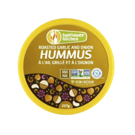 [474047] SUNFLOWER KITCHEN ROASTED GARLIC & ONION HUMMUS 227G