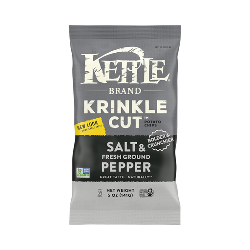[478647] KETTLE BRAND CHIPS SALT & PEPPER POTATO CHIPS 198G