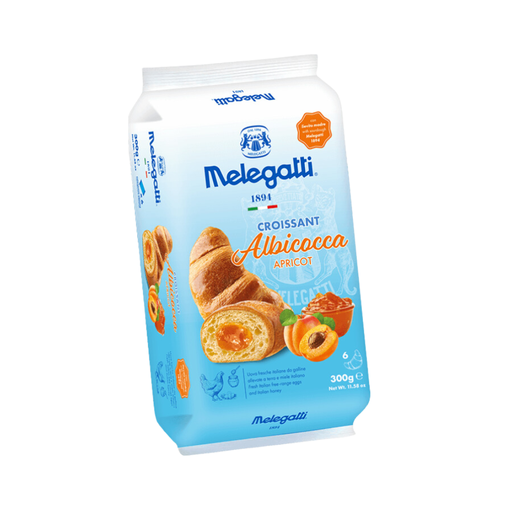 [479993] MELEGATTI APRICOT CROISSANTS 300G