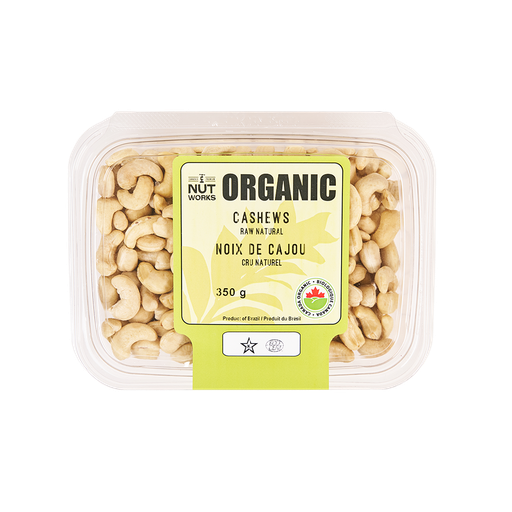 [480271] NUT WORKS  ORGANIC RAW CASHEWS 350G