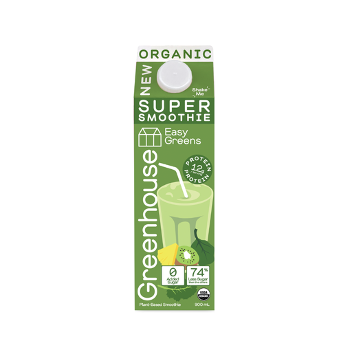 [483184] GREENHOUSE JUICE CO. EASY GREENS SUPER SMOOTHIE GABLE TOP 900ML