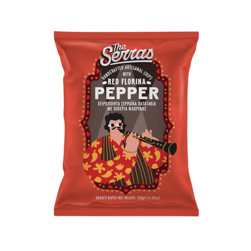 [484620] THE SERRAS RED FLORINA PEPPER POTATO CHIPS 120G
