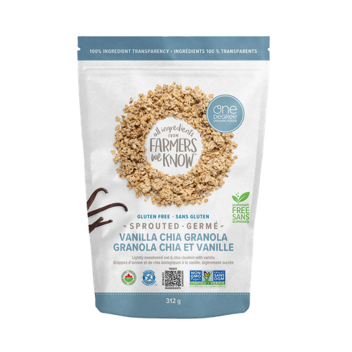 [484623] One Degree Sprouted Oat Vanilla Chia Granola 312G