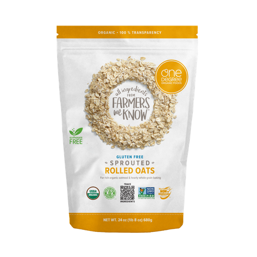 [484626] One Degree Sprouted Organic Rolled Oats 680G