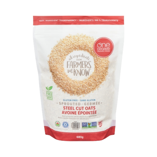 [484628] One Degree Sprouted Organic Steel Cut Oats 680G