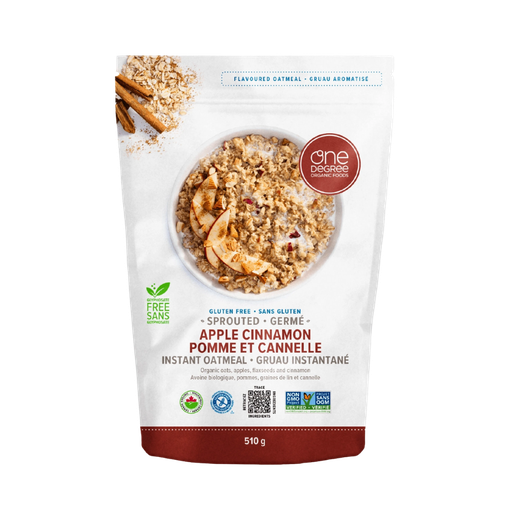 [484630] One Degree Sprouted Apple Cinnamon Instant Oatmeal 510G