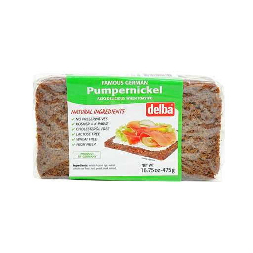 [484659] DELBA PUMPERNICKEL BREAD SQUARE 500G